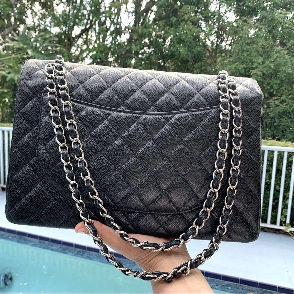 COPY - Chanel black Maxi Double Flap